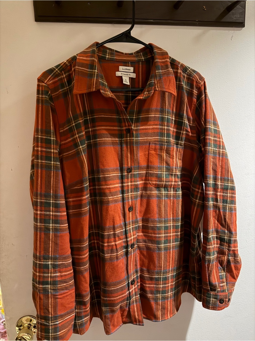 L.L.Bean Women’s 100% Cotton Flannel Shirt